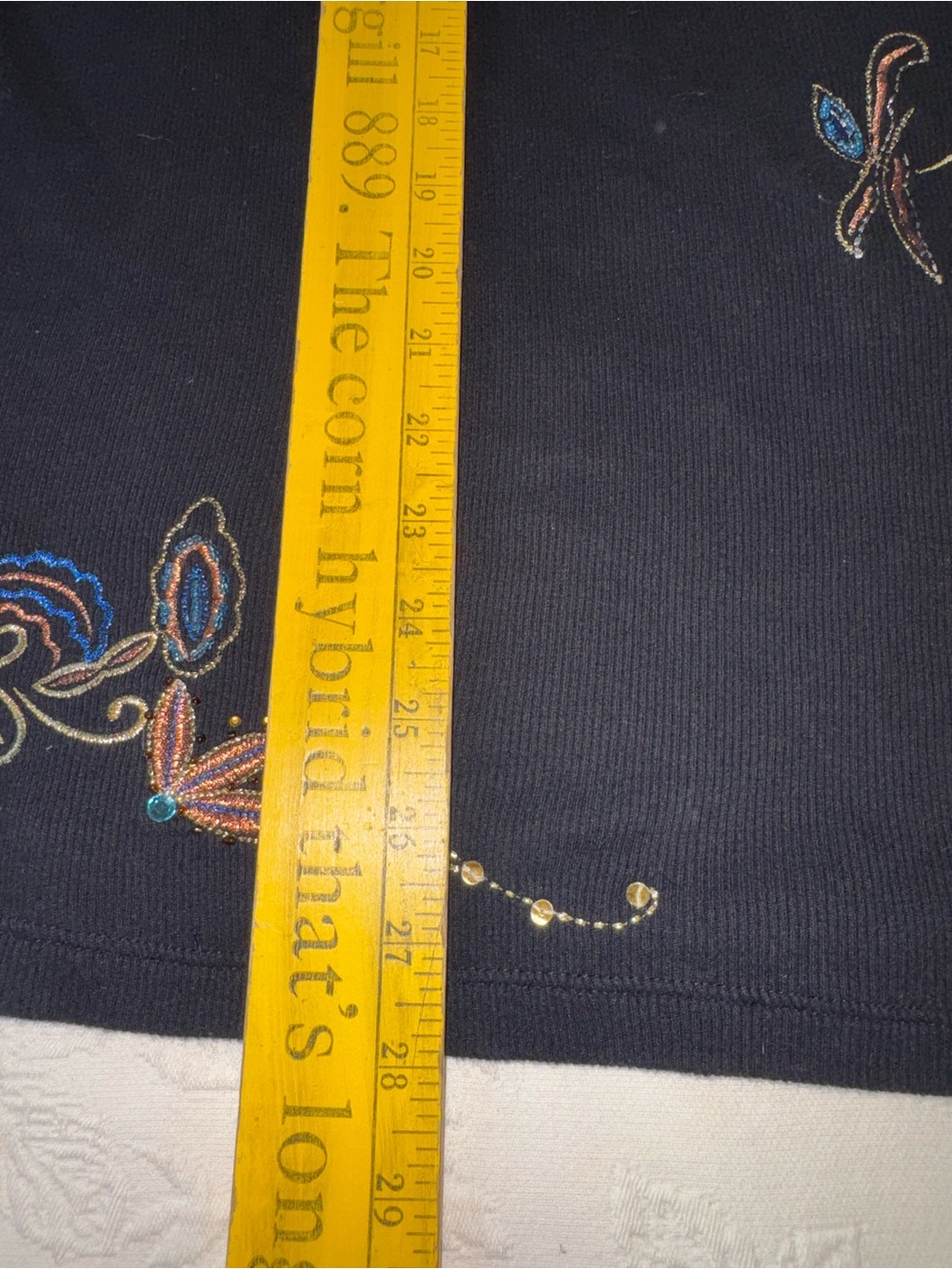 Venezia Beaded Embroidered Tank Top Plus Size 26/28 Vintage - Picture 7 of 7